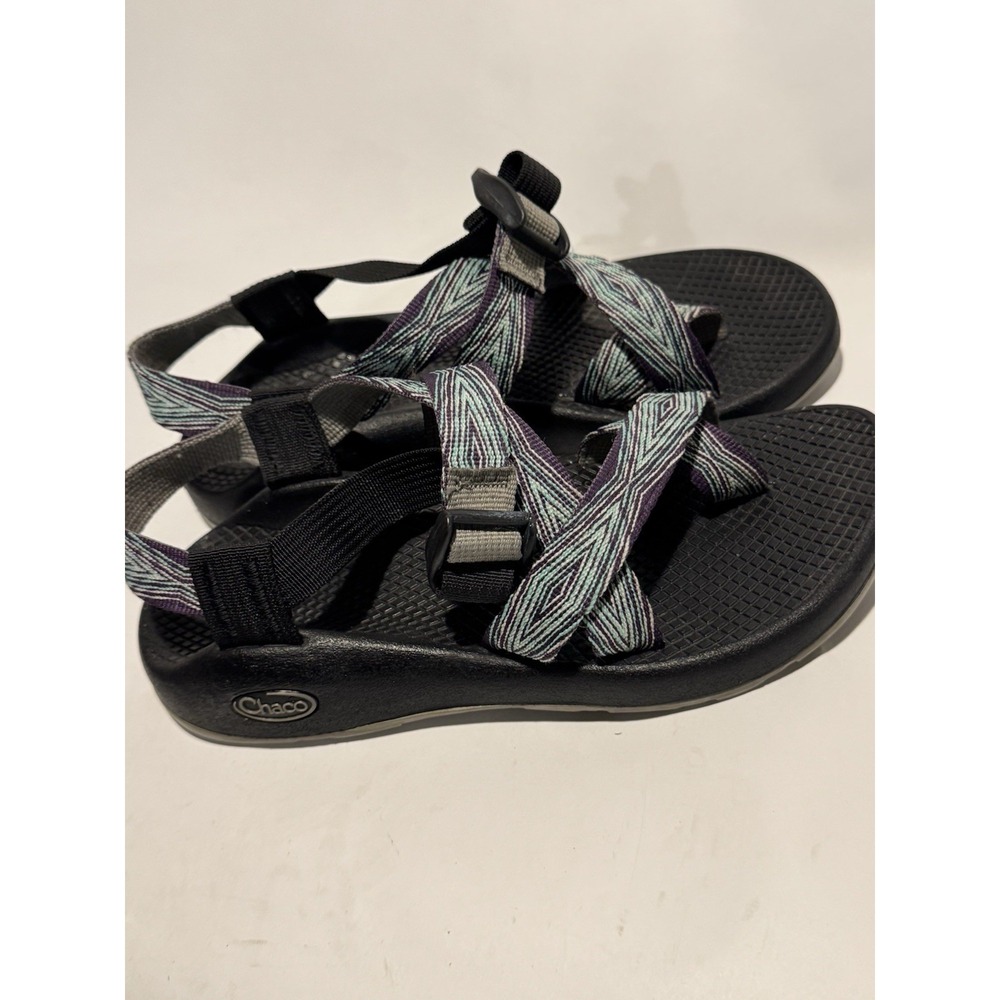 Chaco Z Cloud 2 Teal /Blue /Purple Multi Strap Sandals Women's Size 6